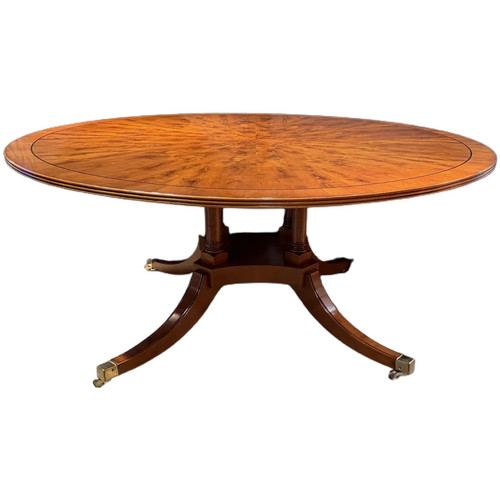 Regency style yew wood round - style,
